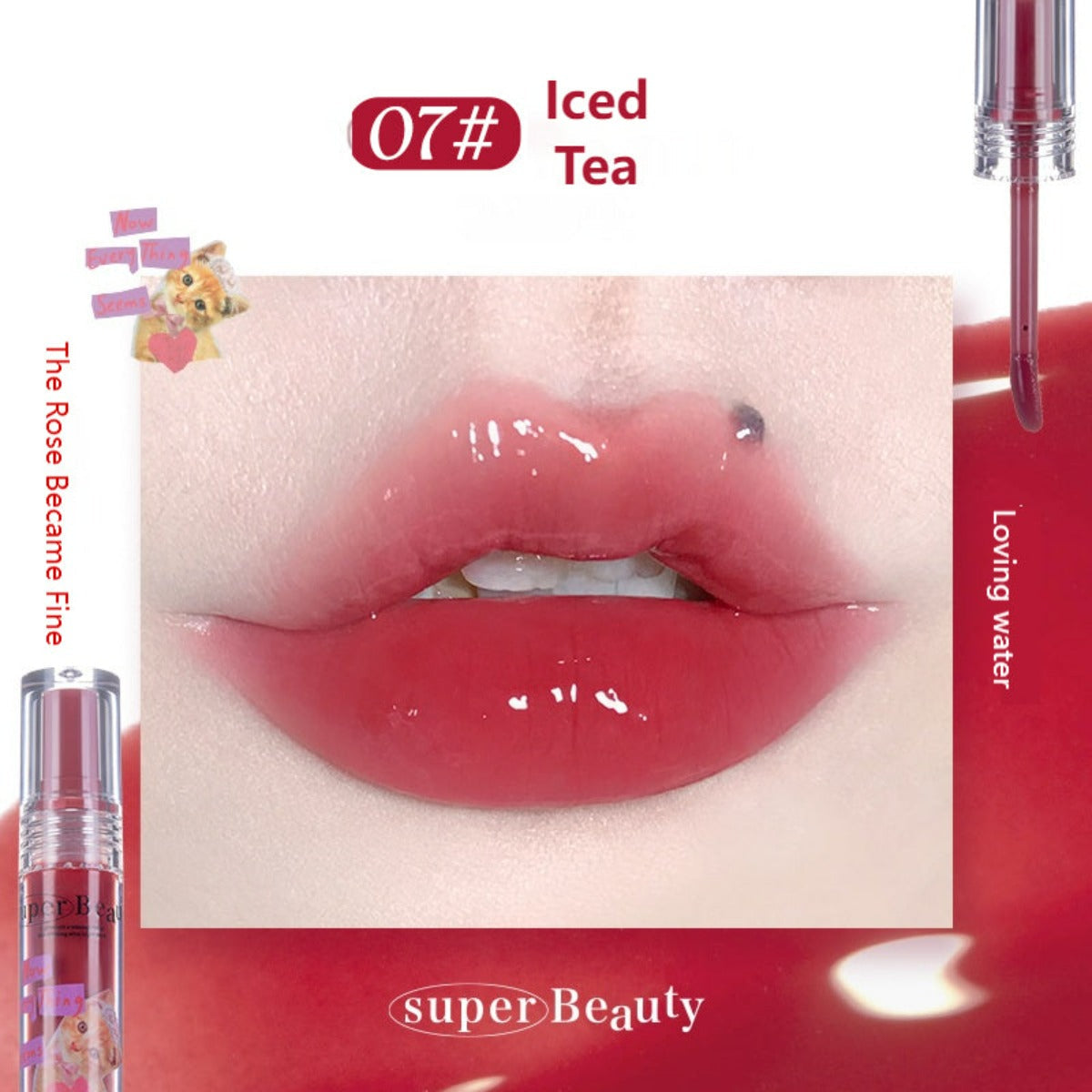 FLORTTE - I Am Super Beauty Lip Gloss Serum #07 Iced Tea