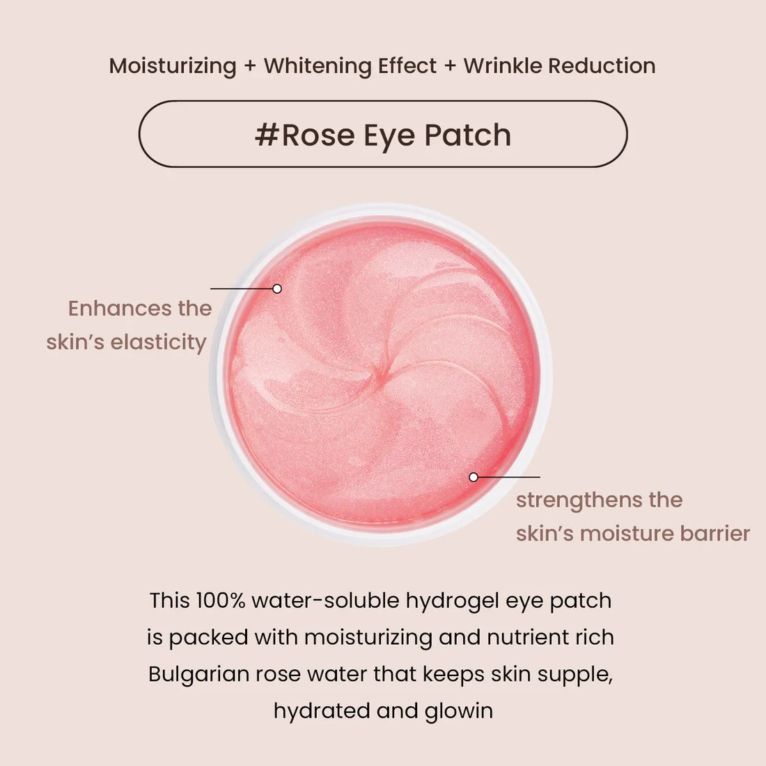heimish - Bulgarian Rose Water Hydrogel Eye Patch