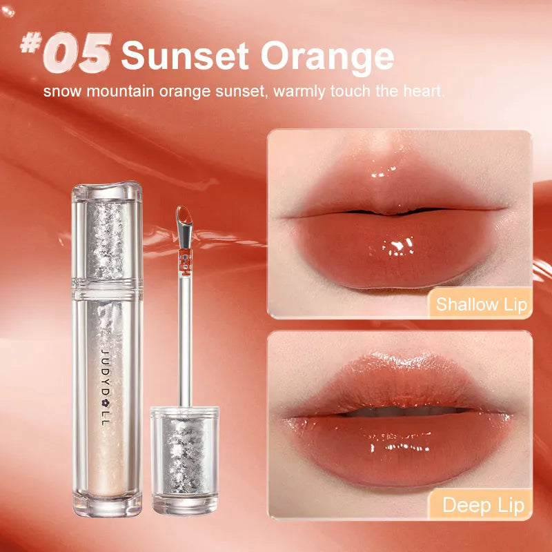 Judydoll - Special Edition Ice Watery Lip Gloss - #05 Sunset Orange