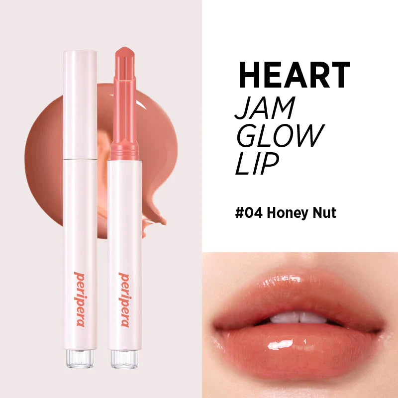 Peripera - Heart Jam Glow Lip #04 Honey Nut