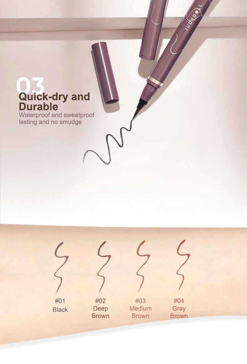 Judydoll - Ultra-Fine Liquid Eyeliner - 04 Gray Brown
