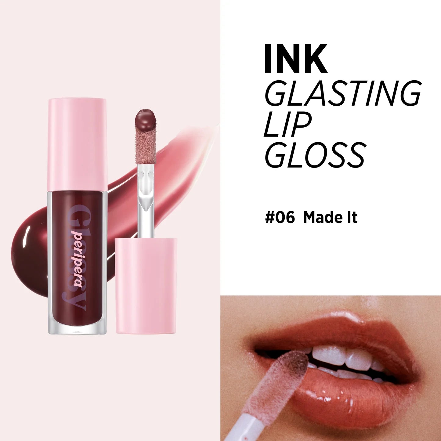 Peripera - Ink Glasting Lip Gloss #06 Made It swatch
