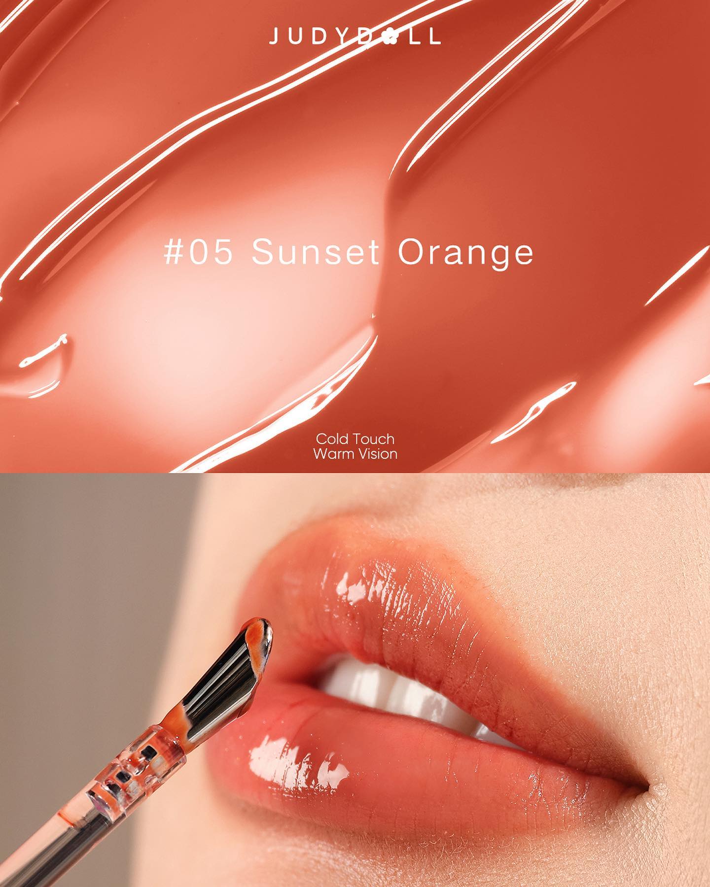 Judydoll - Special Edition Ice Watery Lip Gloss - #05 Sunset Orange