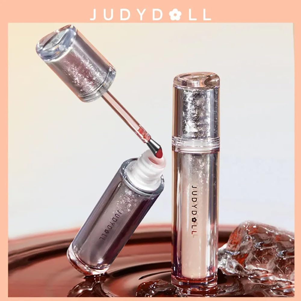 Judydoll - Special Edition Ice Watery Lip Gloss -#07 Hot Red Wine Color