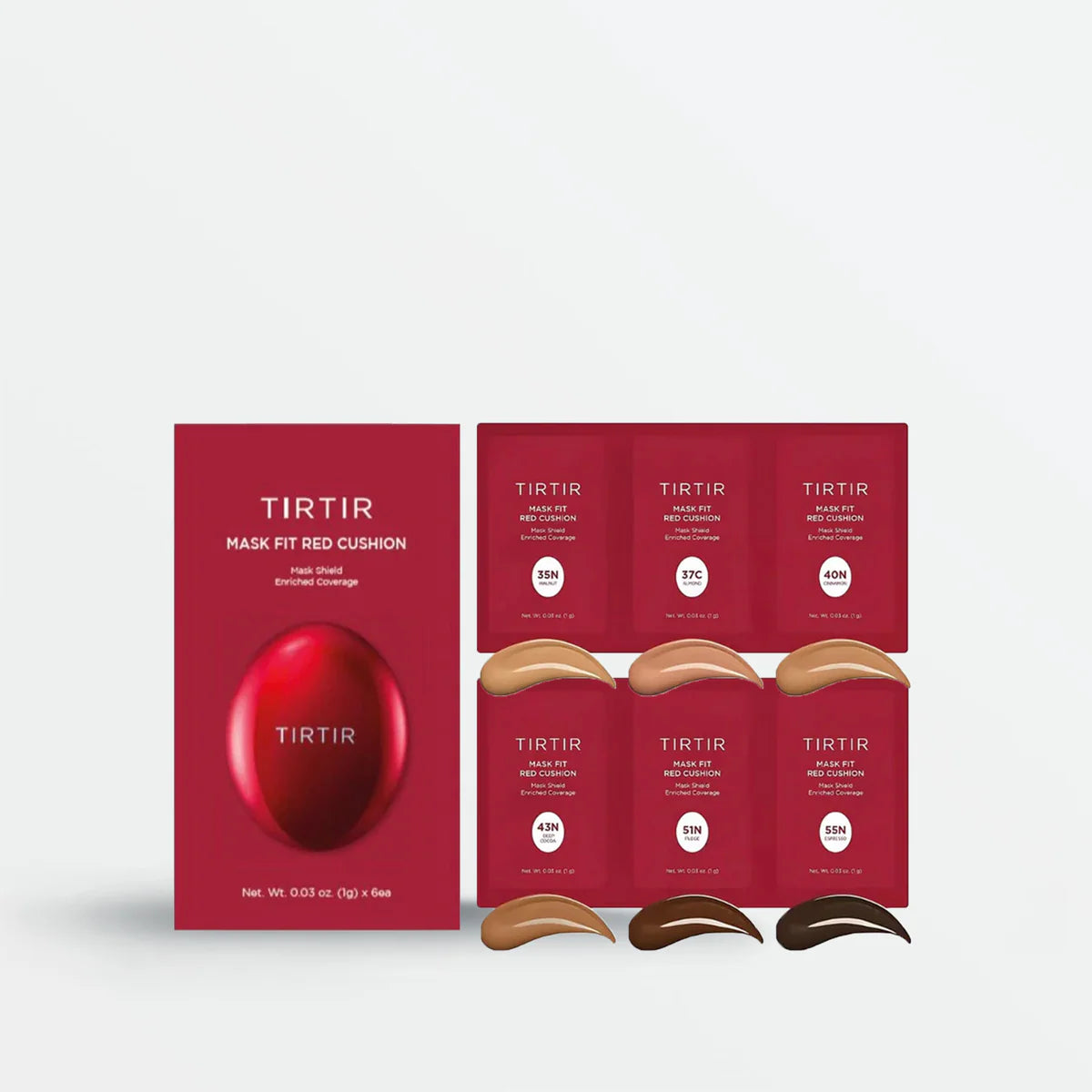 TIRTIR - Mask Fit Red Cushion 6 Shade Trial Kit