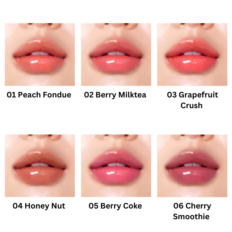 Peripera - Heart Jam Glow Lip #02 Berry Milk Tea swatches