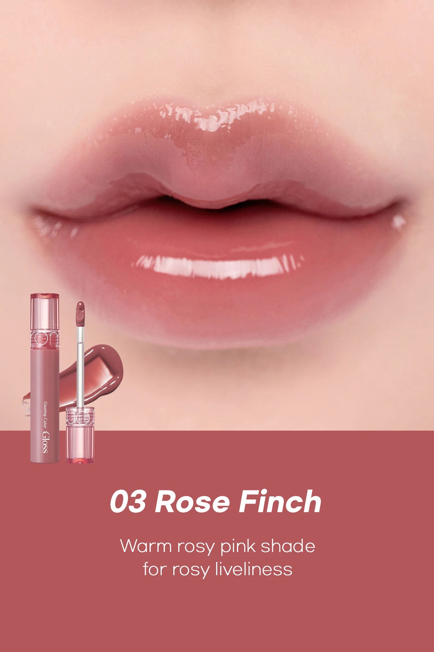 Romand - Glasting Color Gloss #03 Rose Finch