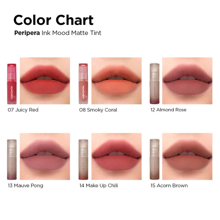 peripera - Ink Mood Matte Tint #15 Acorn Brown swatch