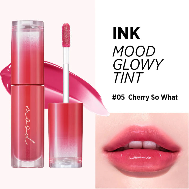 Peripera - Ink Mood Glowy Lip Tint #05 Cherry So What swatch