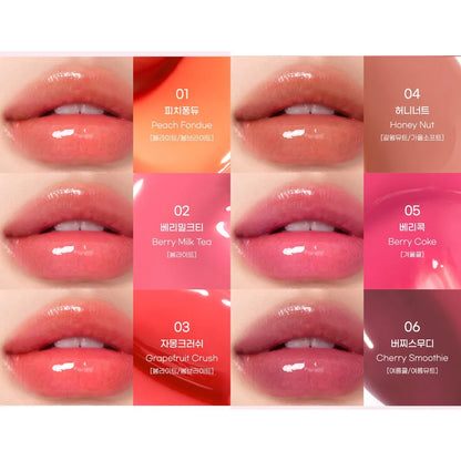 Peripera - Heart Jam Glow Lip #05 Berry Coke swatches