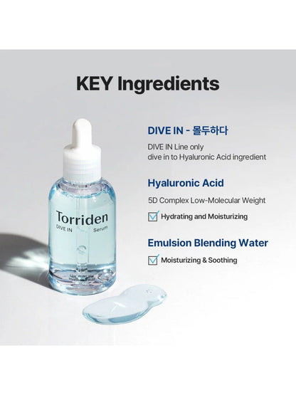 Torriden - DIVE-IN Low Molecule Hyaluronic Acid Serum