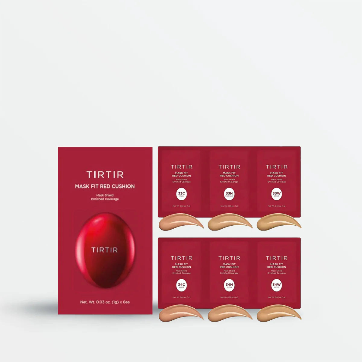 TIRTIR - Mask Fit Red Cushion 6 Shade Trial Kit