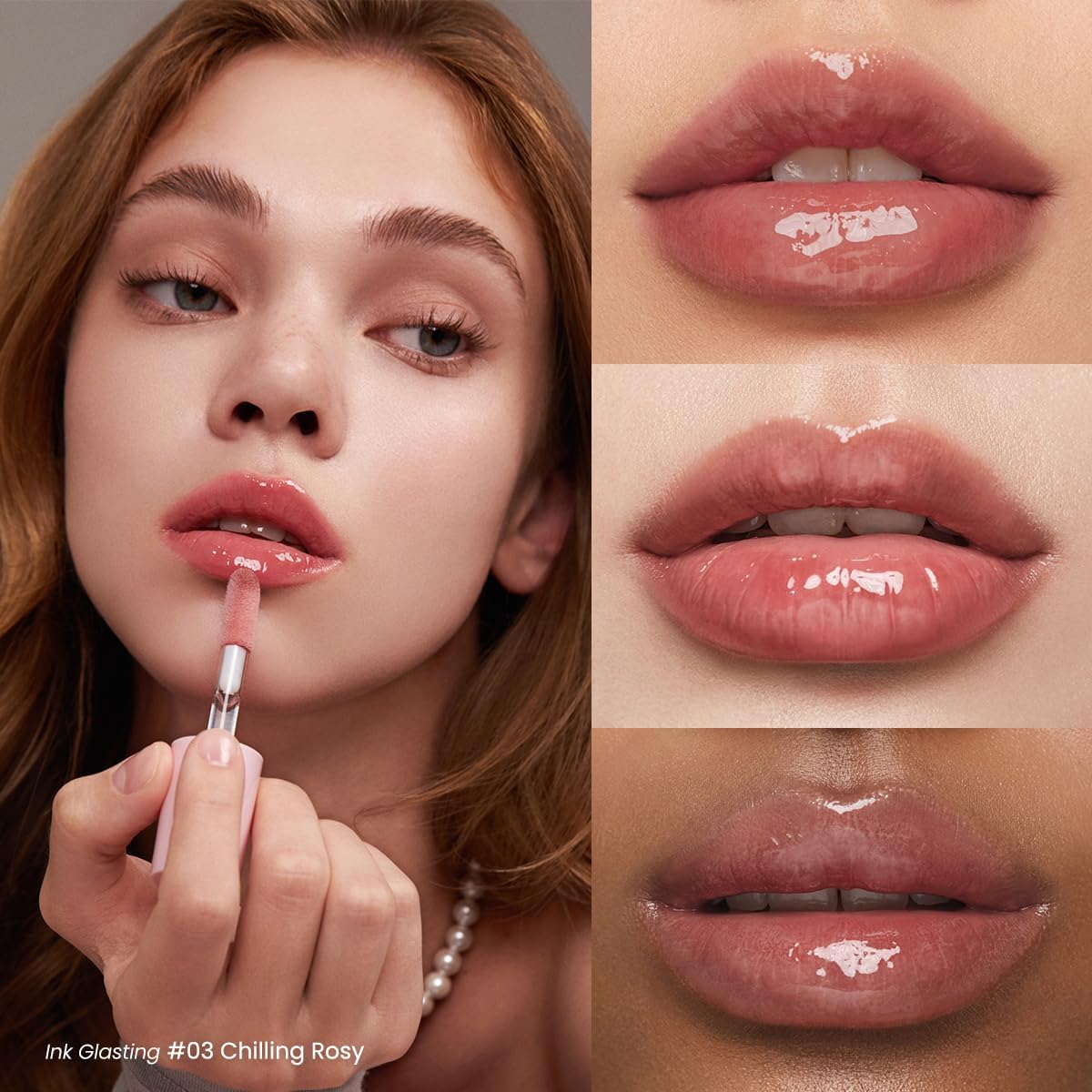 Peripera - Ink Glasting Lip Gloss #03 Chilling Rosy