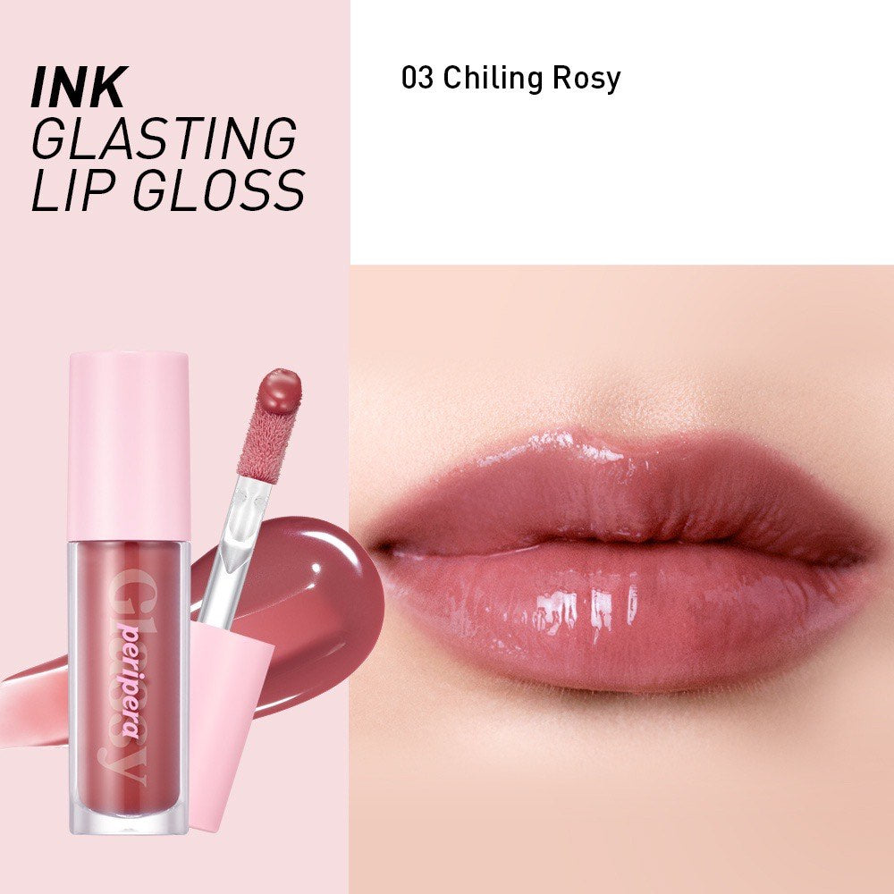 Peripera - Ink Glasting Lip Gloss #03 Chilling Rosy